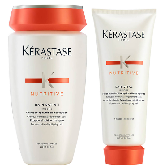 Kérastase Nutritive Bain Satin 1 250ml & Nutritive Lait Vital 200ml