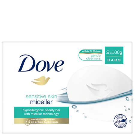 Dove Känslig Hud Micellar Handtvål - 2 PCS