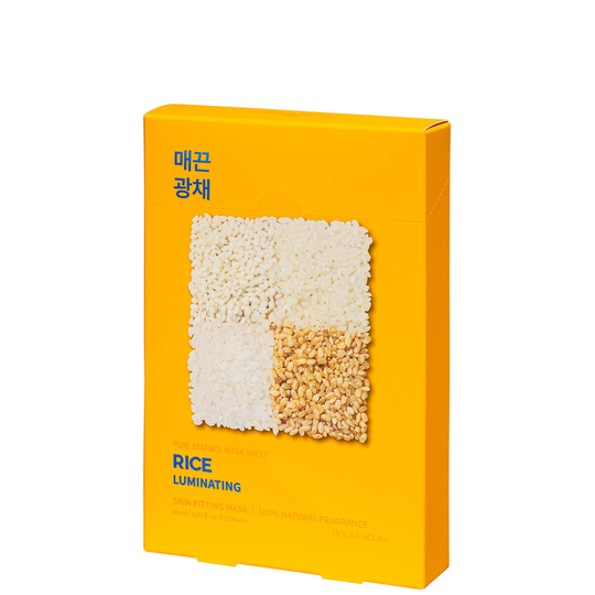 Holika Holika Pure Essence Mask Sheet (5 Masks) 155ml (Various Options) - Rice
