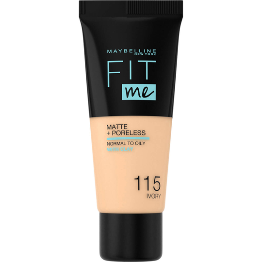 Maybelline Fit Me! Matte & Poreless Foundation 30 ml (olika nyanser) - 115 Ivory