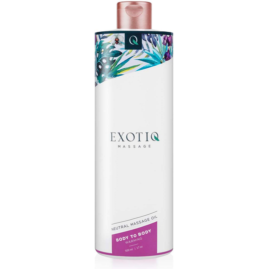 Exotiq Body To Body Neutral Warming Massage Oil 500 ml