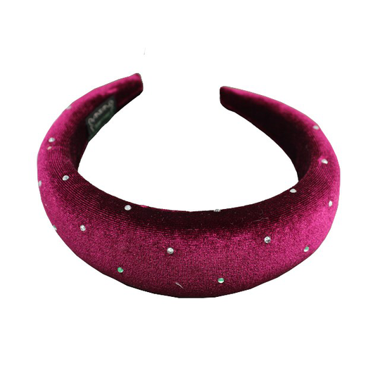 By Lyko Diadem Velvet Diamond Red