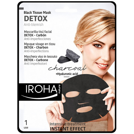 Iroha Detox Svart Ark Mask - 1 PCS