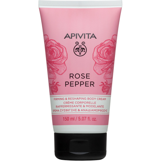 APIVITA Rose Pepper Firming and Reshaping Body Cream with Pink Pepper