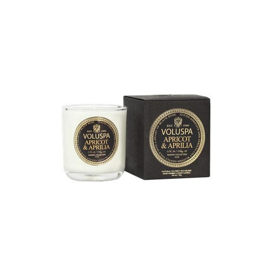 Apricot & Aprilia Bowed Votove Scented Candle