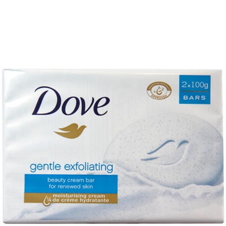 Dove Gentle Exfoliating Cream Bar - 2 x 100g