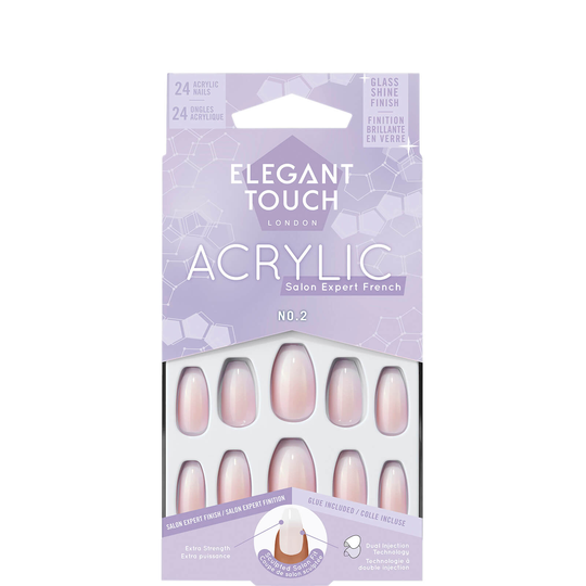 ET French Acrylic Nails No. 2 Coffin
