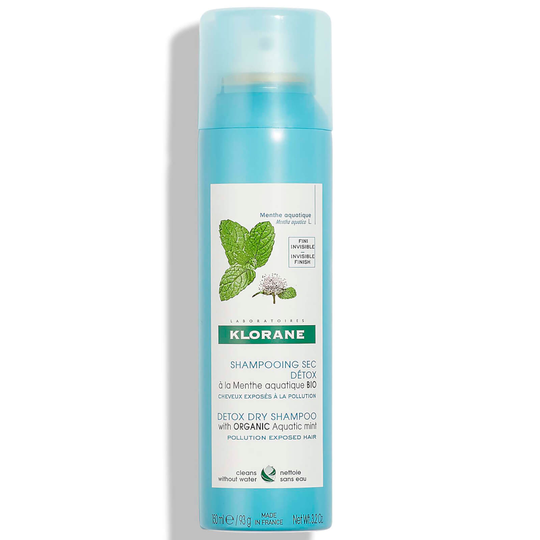 KLORANE Detox Dry Shampoo with Organic Aquatic Mint for Pollution-Exposed Hair 150 ml