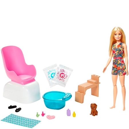 Barbie Doll Mani-Pedi Spa Play Set