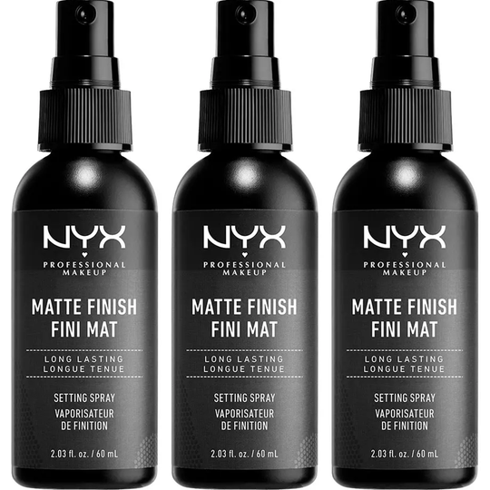 NYX PROFESSIONAL MAKEUP Makeup Setting Spray Matte Finish x 3