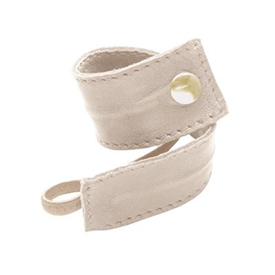 Corinne Leather Band Short Bendable Cream