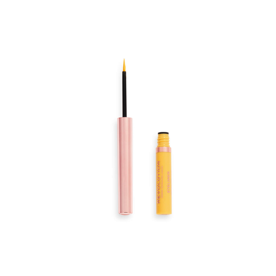 Makeup Revolution Neon Heat Coloured Liquid Eyeliner 10g (Various Shades) - Lemon Yellow