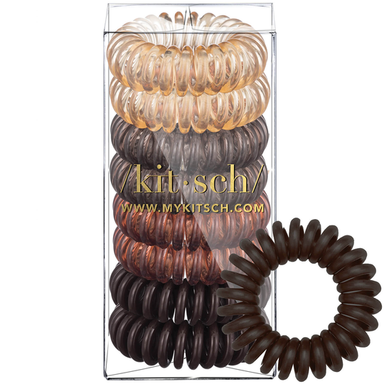 Kitsch Hair Coils 8 Pack (Various Colours) - Brunette