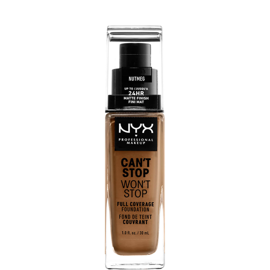 NYX Professional Makeup Can't Stop Won't Stop 24 Hour Foundation (olika nyanser) - Nutmeg