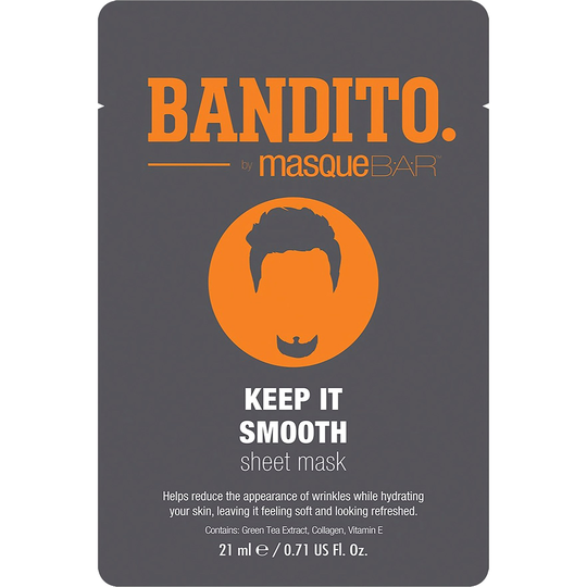 MasqueBar Bandito Keep It Smooth Sheet Mask 21 ml