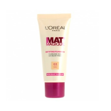 L'Oreal Mat' Magique Mattifying Foundation Light Sand