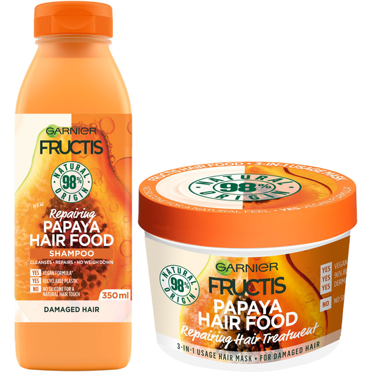 Garnier Fructis Hair Food Papaya Paket
