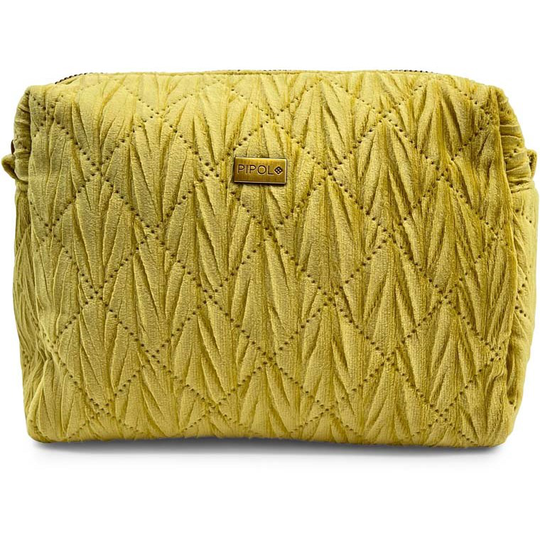PIPOLS BAZAAR Quilted Cosmetic Mustard Medium