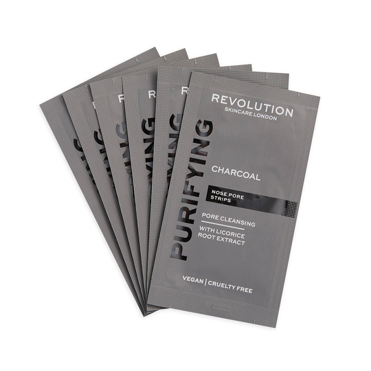 Revolution Skincare Pore Cleansing Charcoal Nose Strips 6g