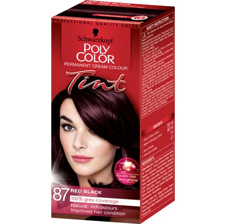 Schwarzkopf Poly Color Tint Hårfärg - 87 Red Black