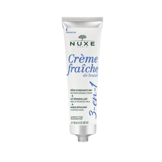 Crème Fraîche De Beauté 3-in-1 48H Moisturising Cream, Make-Up Remover Milk, Plumping Mask 100 ml