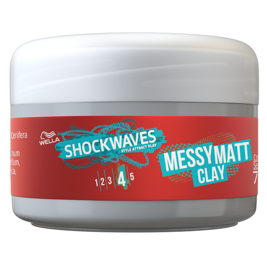 Wella Styling Wella Shockwaves Ultra Effective Go Mate Clay Wax 75 ml