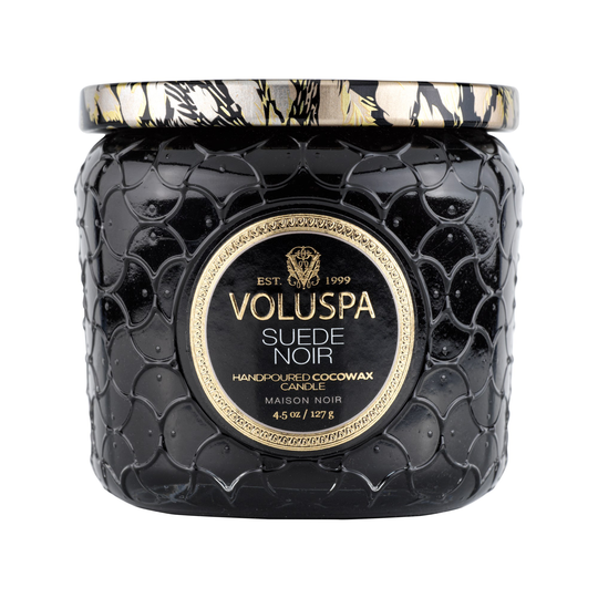 Voluspa Suede Noir Petite Jar 40h