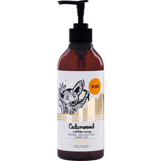 YOPE Shower Gel Cedarwood & Bitter Orange 400 ml