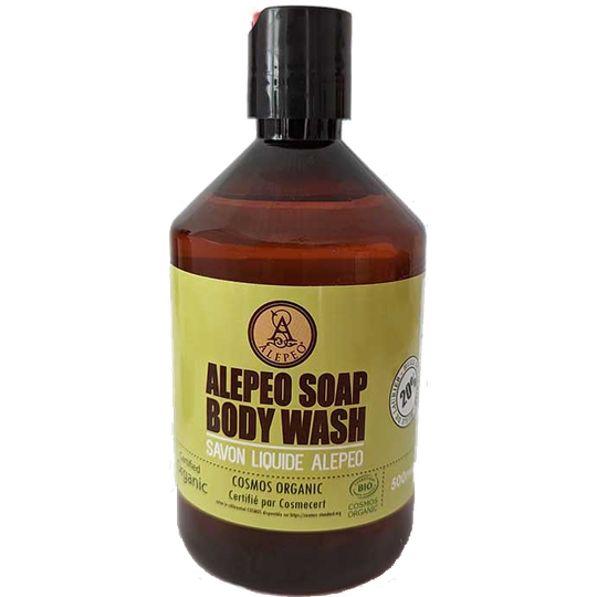Aleppo body wash 20 % lagerbärsolja eco 500 ml