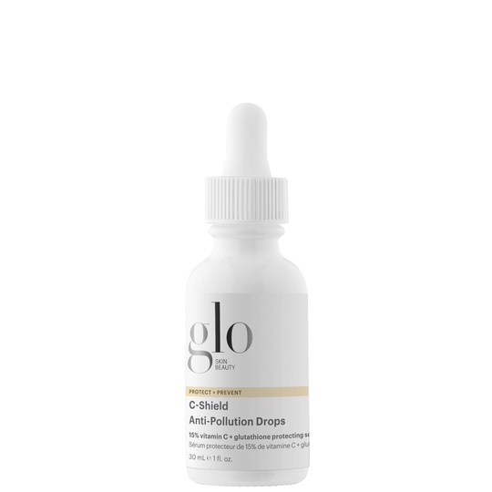 Glo Skin Beauty C-Shield Anti-Pollution Drops | 15 Vitamin C Glutathione Protecting Serum 1 fl. oz.