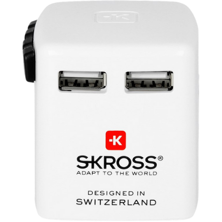 Skross Värld USB Laddare Universell Rese Adapter