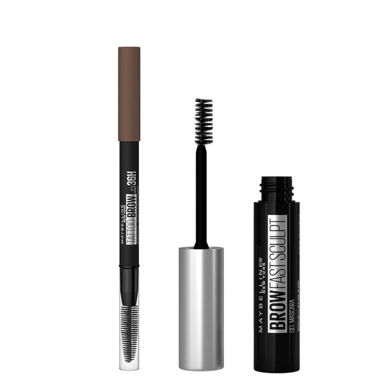 Maybelline Fill and Set Brow Bundle (olika nyanser) - Medium Brown 05