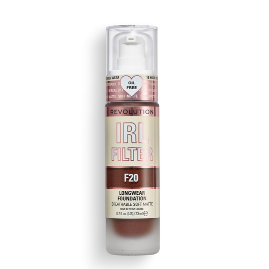 Makeup Revolution IRL Filter Longwear Foundation 23ml (Various Shades) - F20