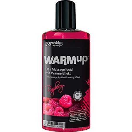 Joydivision WARMup Värmande Massageolja Raspberry - 150 ml