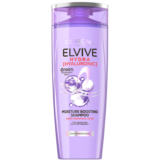 L'Oreal Elvive Hydra Hyaluronic Acid Shampoo (Various Sizes) - 500ml