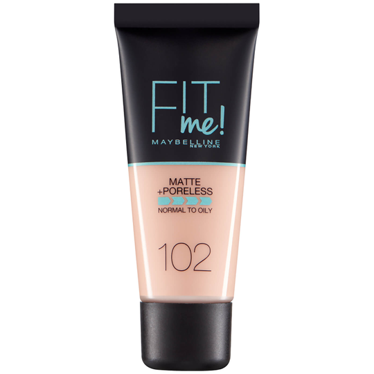 Maybelline Fit Me! Matte & Poreless Foundation 30 ml (olika nyanser) - 102 Fair Ivory