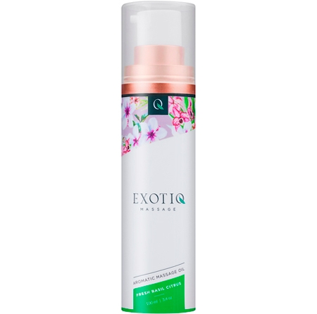 Exotiq Massageolja Fresh Basil Lemon - 100ml