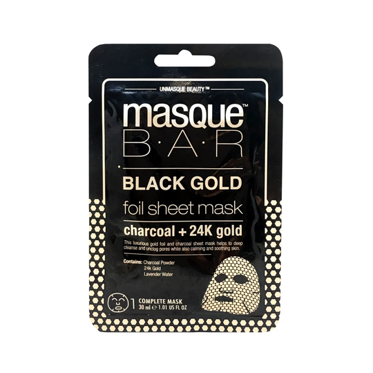 Black Gold Foil Charcoal + 24K Gold Sheet Mask