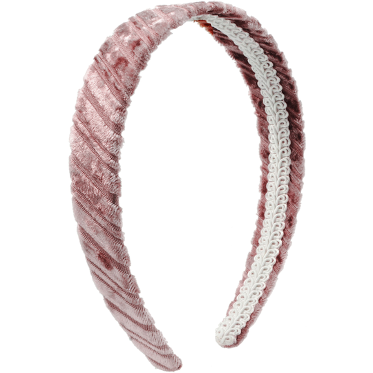 By Lyko Tray Diadem in "Crushed" Velvet Imitation Pink