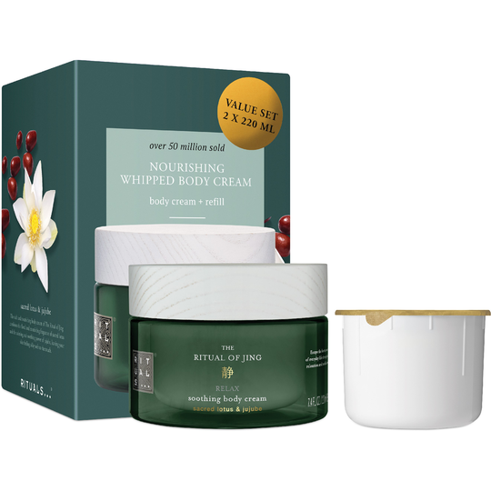 Rituals The Ritual of Jing Body Cream + Refill Pack 2x220 g