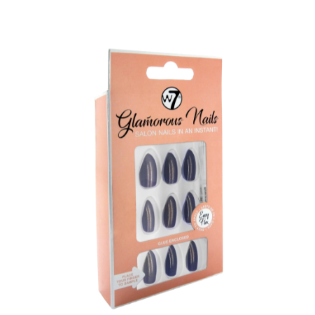 W7 Glamorös Naglar Midnatt Uttrycka - 24 PCS