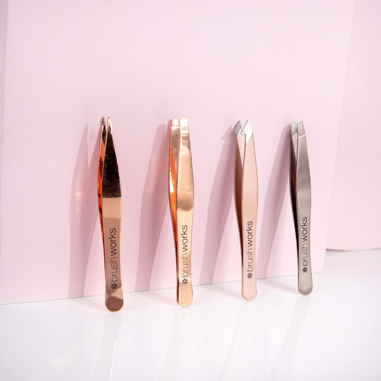 Brushworks HD Combination Tweezer Set Gold Set Gold