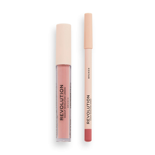 Makeup Revolution Lip Contour Kit (Various Shades) - Brunch