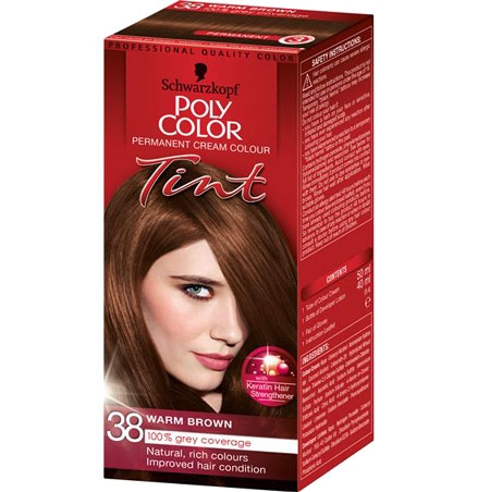 Schwarzkopf Poly Color Tint Hårfärg - 38 Warm Brown