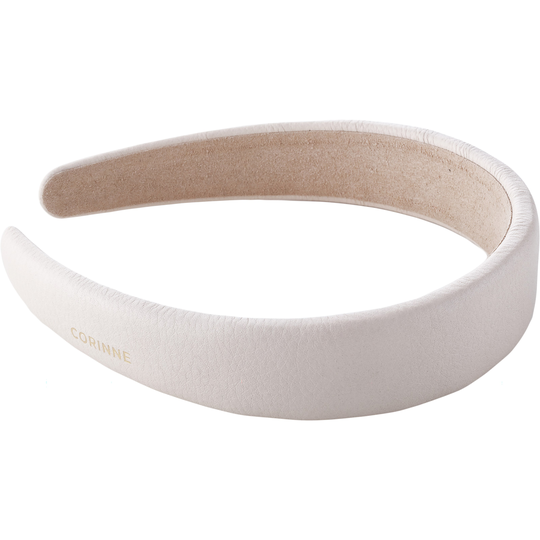 Corinne Leather Diadem Narrow Wide Plain