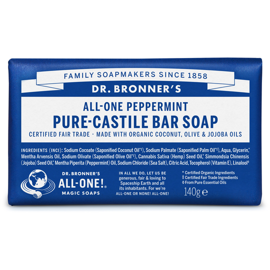 Dr. Bronner's BarSoap Peppermint 140 g