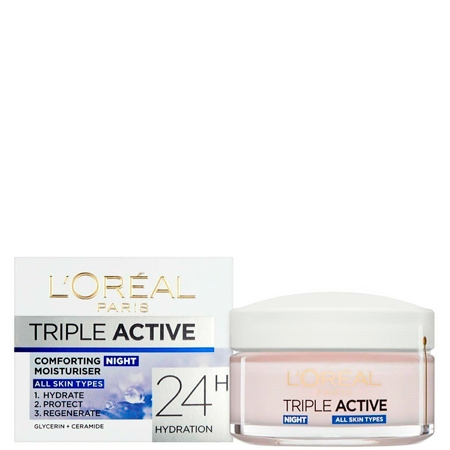 L'Oreal Triple Active Comforting Nattkräm - 50ML