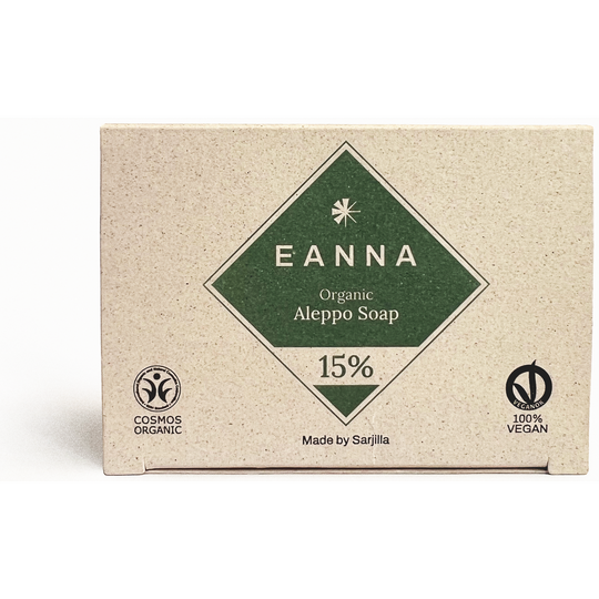 Eanna Ekologisk Aleppotvål 15% Lagerbärsolja