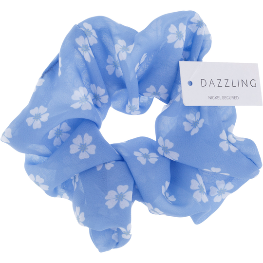 Dazzling Autumn Collection Scrunchie Light Blue