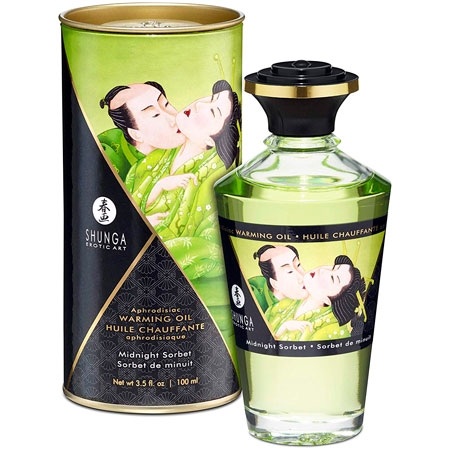 Shunga Midnight Sorbet Värmande Massageolja - 100ml
